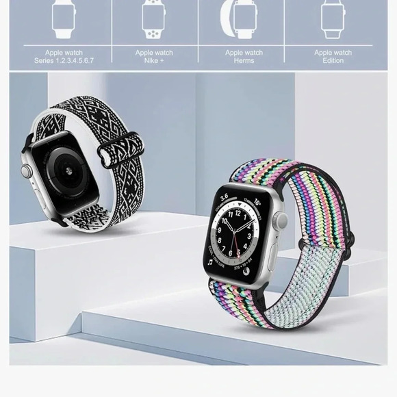 NWT Compatible with Apple Watch Bands 38mm 40mm 41mm 42mm 44mm 45mm,Adjustable - Picture 7 of 7